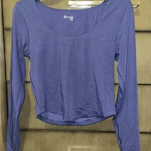 OFFLINE by Aerie Blue Long Sleeve Top